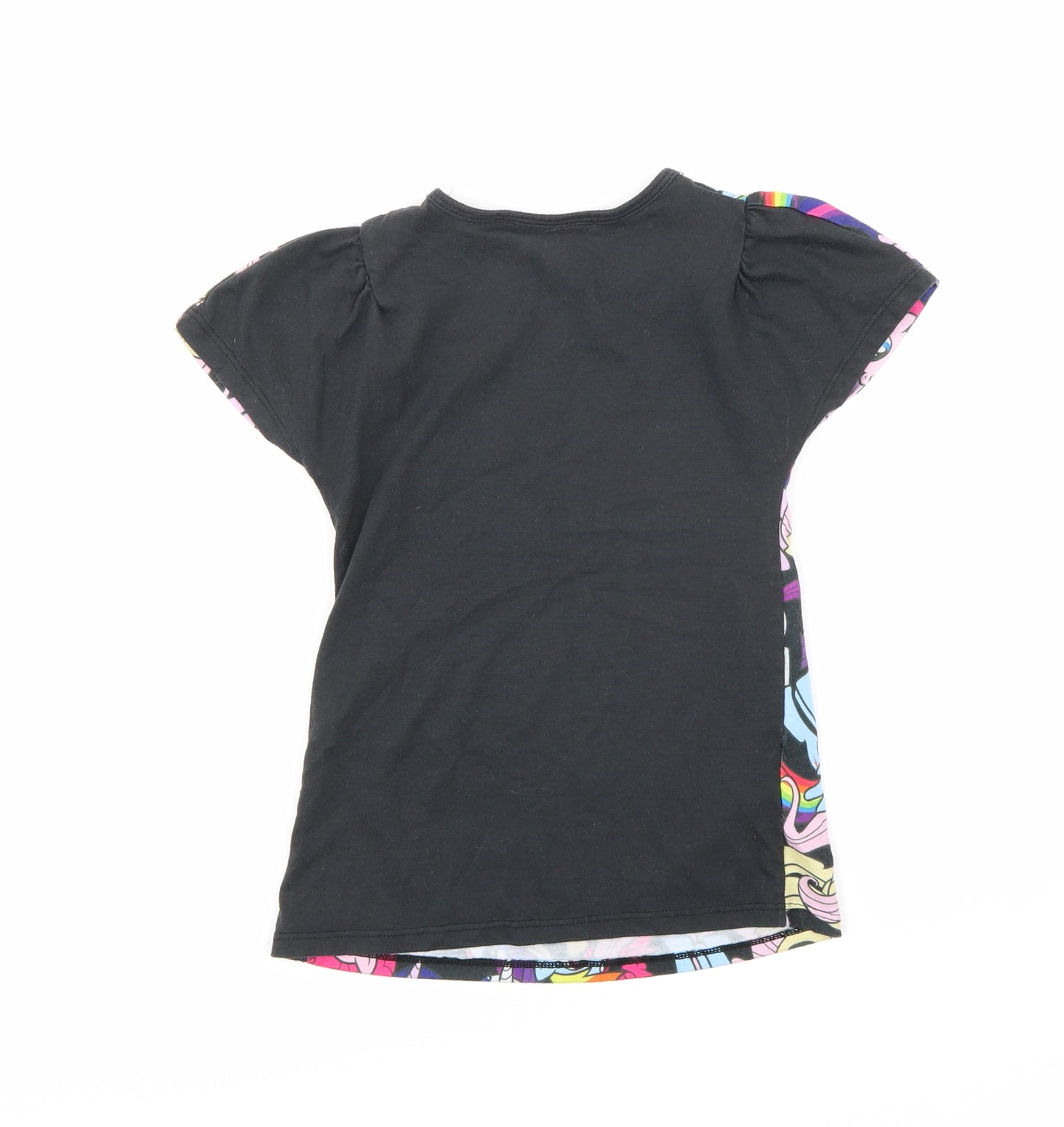 My Little Pony Girls Black   Basic T-Shirt Size 7-8 Years