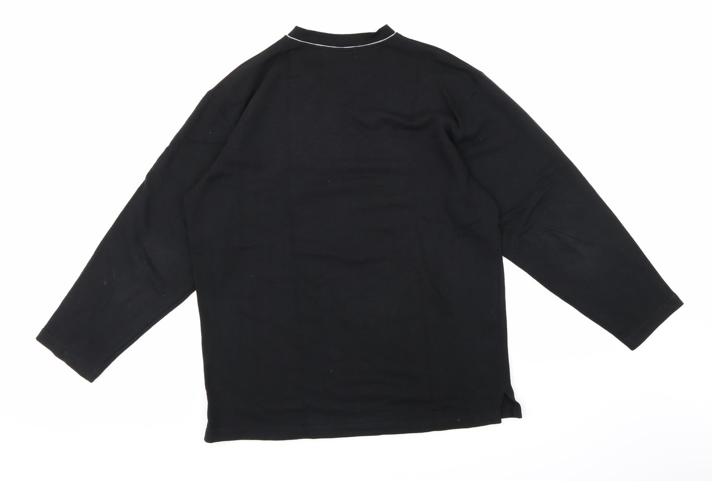 JFG Mens Black   Pullover Sweatshirt Size L