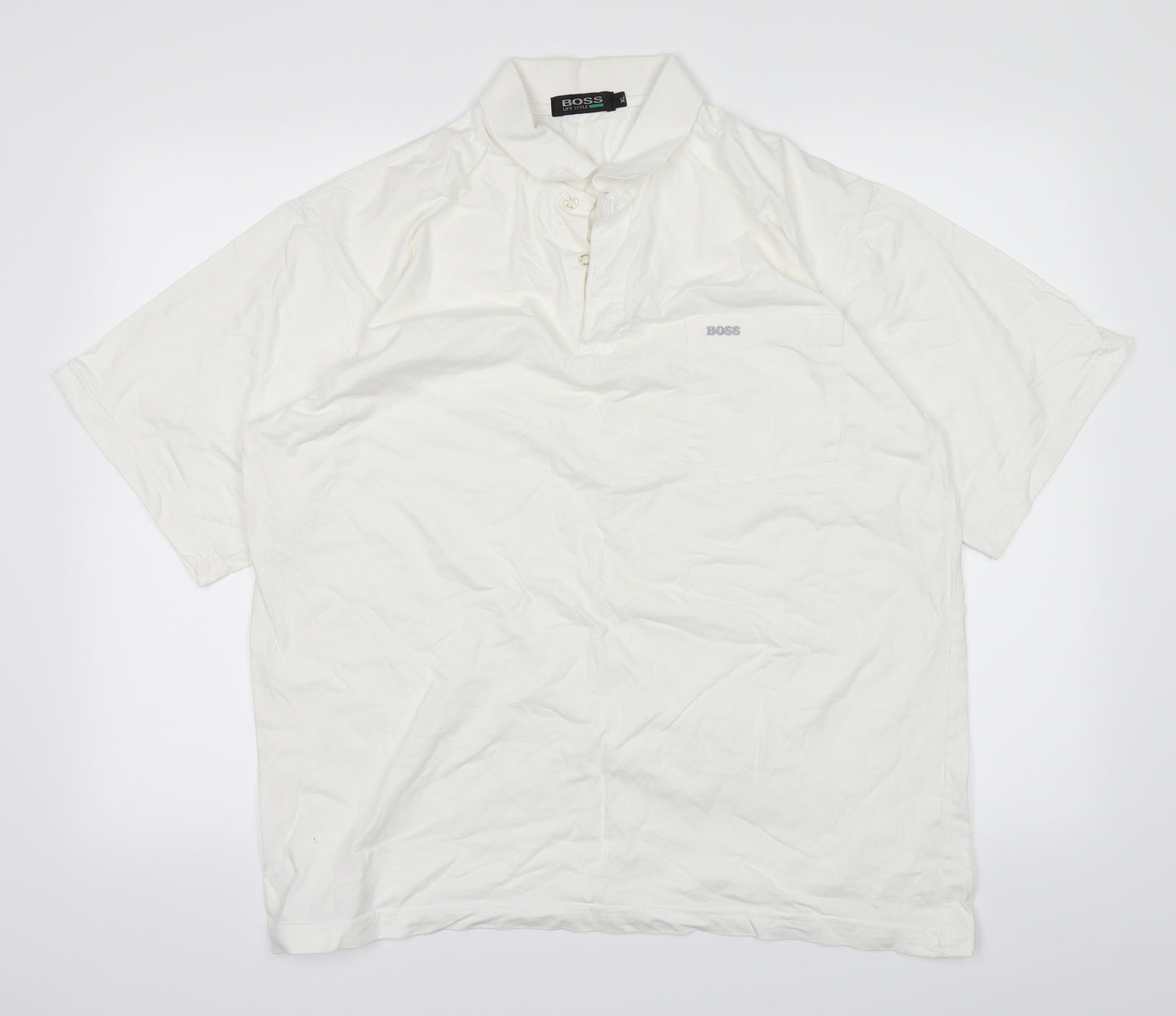 Boss Mens White    Polo Size XL