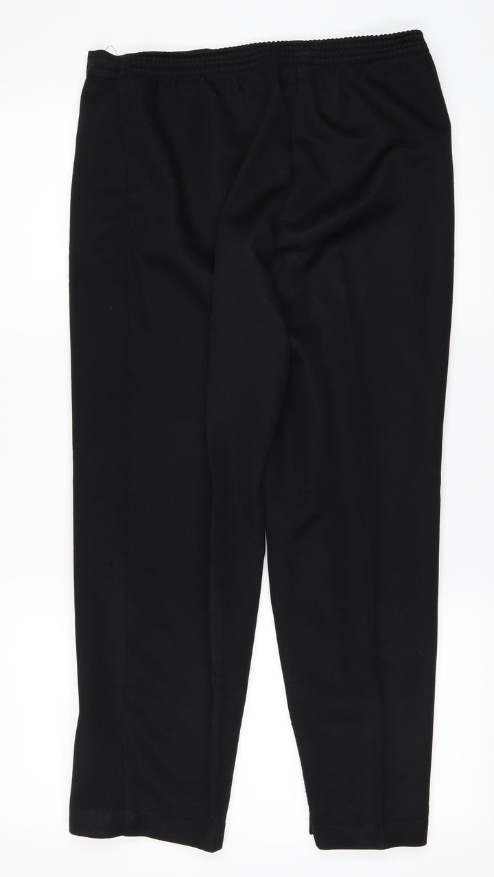 C&A Womens Black Trousers Size 12 L25 in