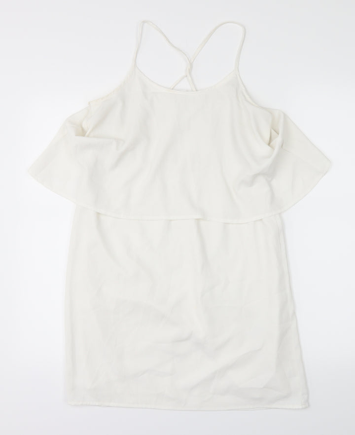 VERO MODA Womens White Basic Blouse Size XS
