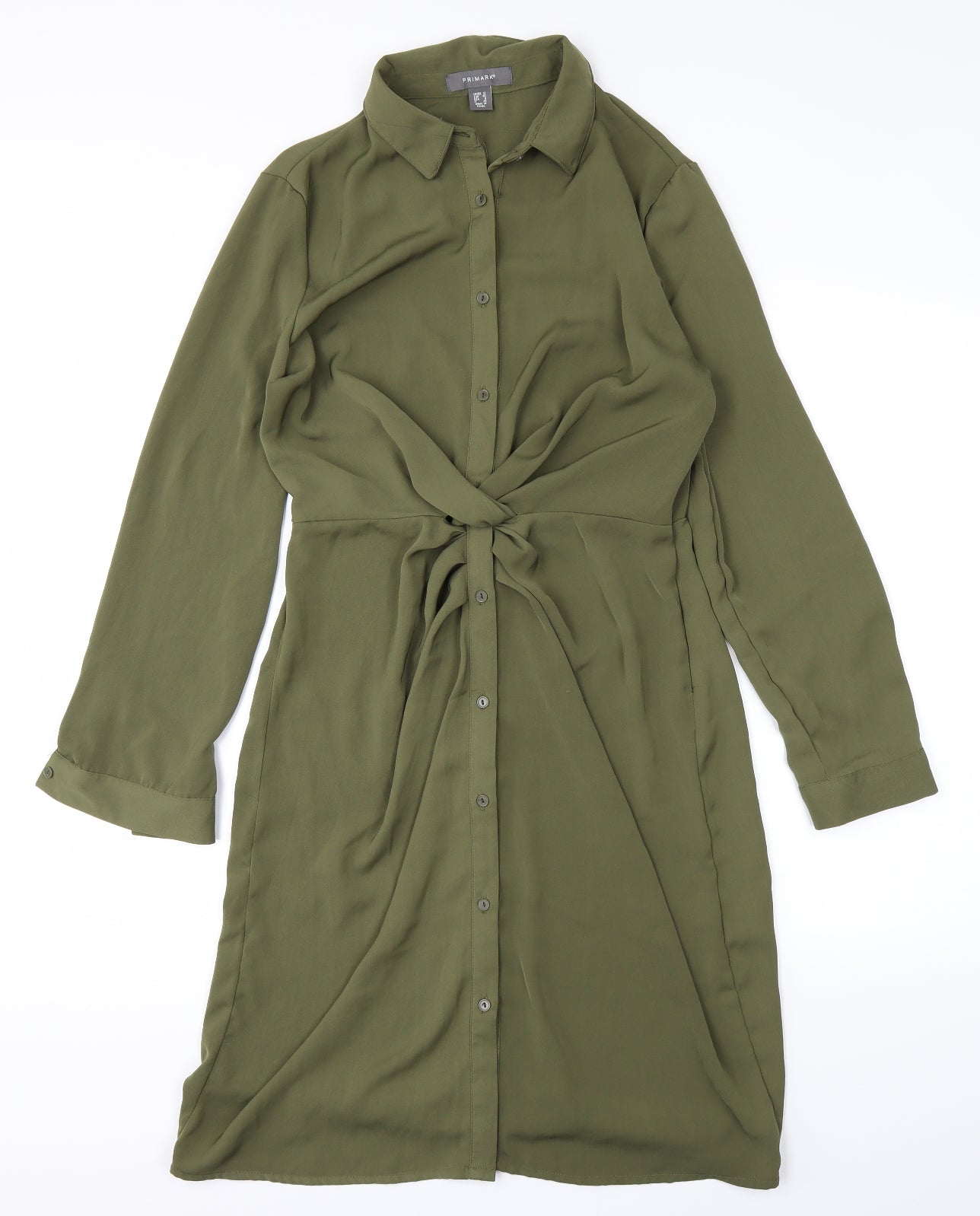 Primark Womens Green   Shirt Dress  Size 12