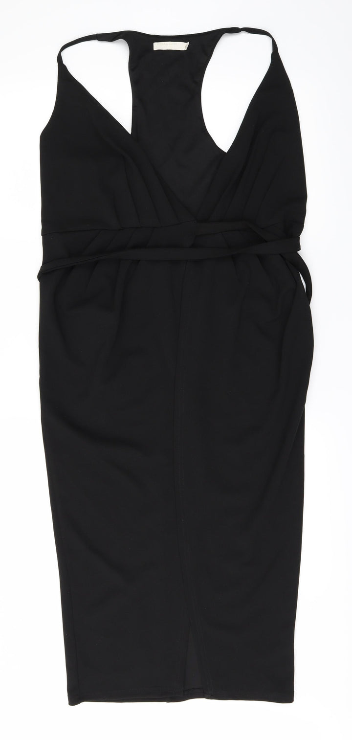 Vera & Lucy Womens Black Pencil Dress Size S