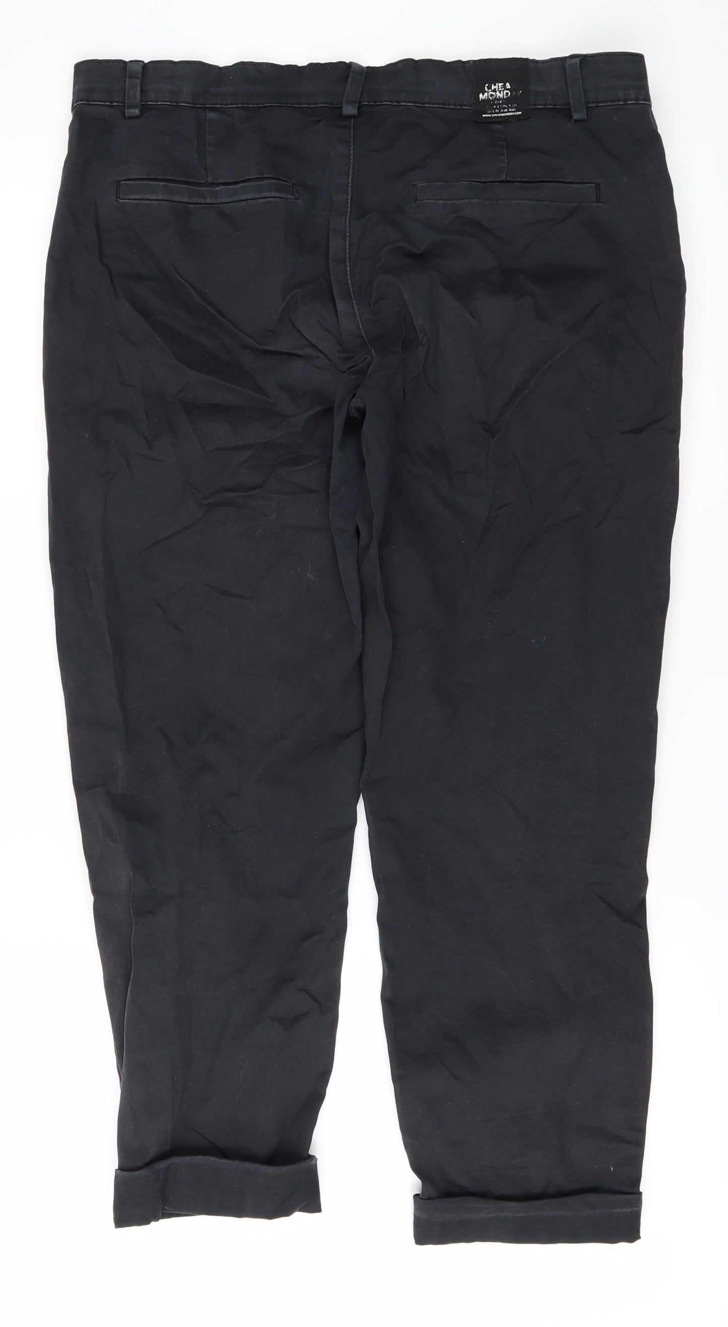 Preworn Mens Black   Straight Jeans Size S L21 in