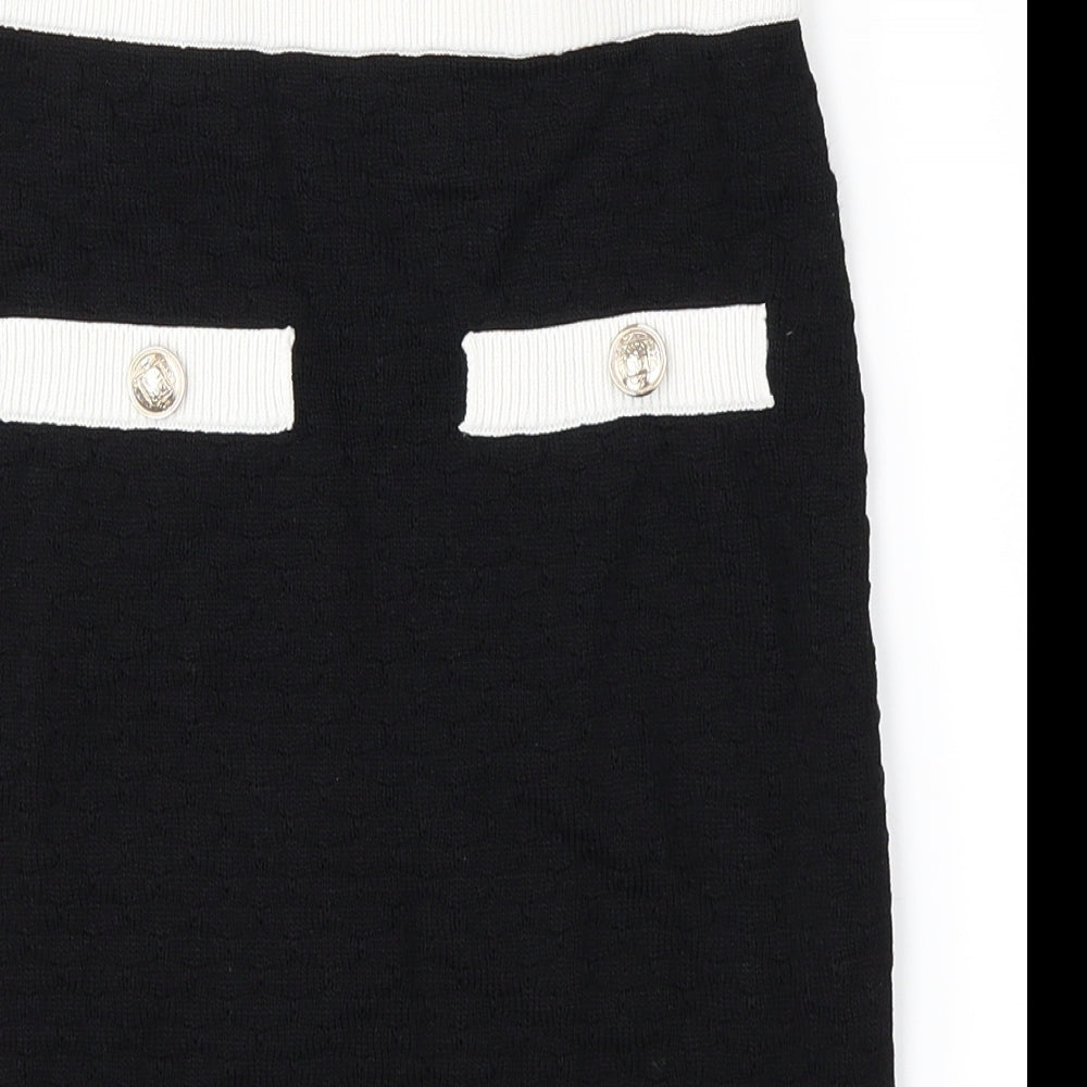 H&M Womens Black   Mini Skirt Size XS