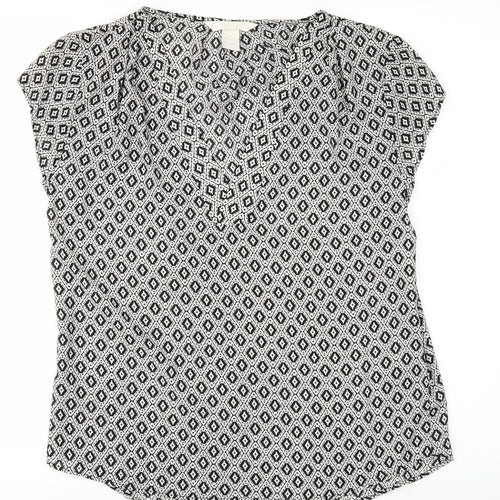 H&M Womens Black   Basic T-Shirt Size 8