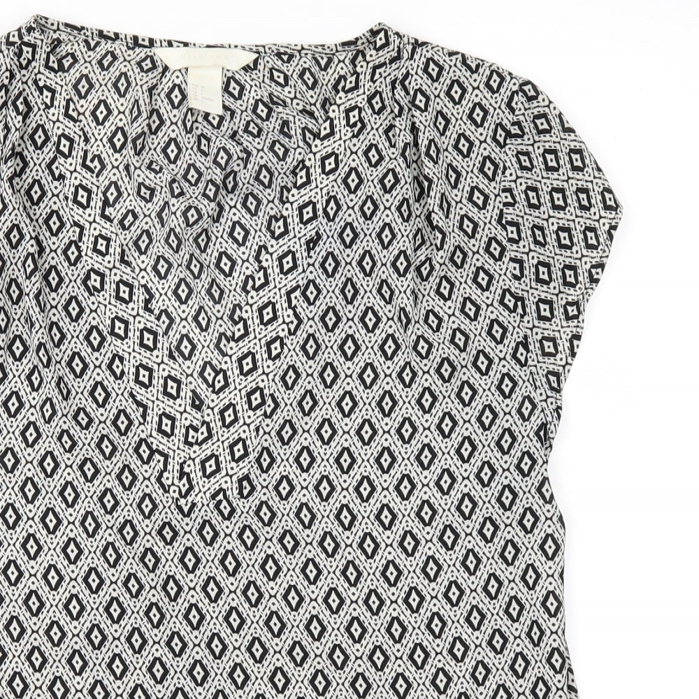 H&M Womens Black   Basic T-Shirt Size 8