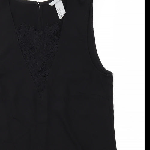 H&M Womens Black   Basic T-Shirt Size 4