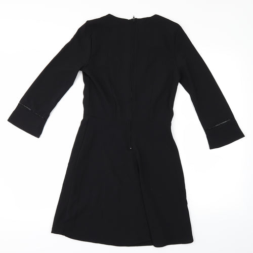 Preworn Womens Black   A-Line  Size 8