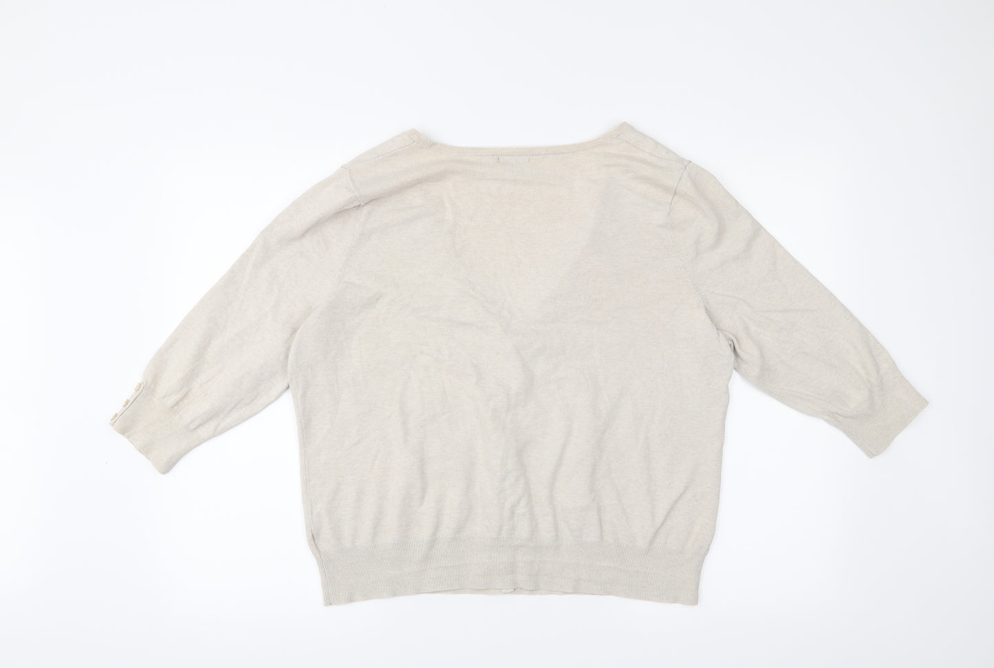 F&F Womens Beige   Cardigan Jumper Size 22