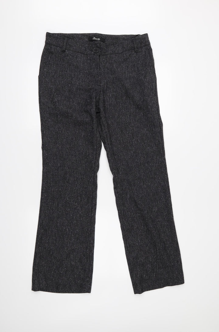 Peacocks Womens Grey   Trousers  Size 10 L30 in