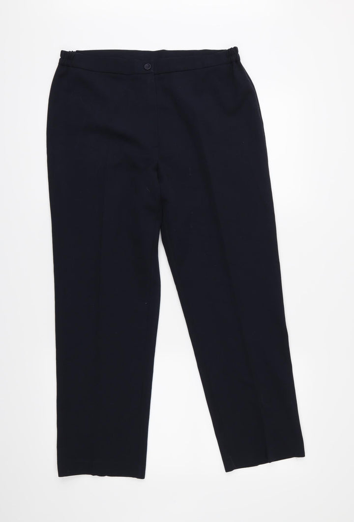 Gerard Womens Blue Cropped Trousers Size 10 L26 in