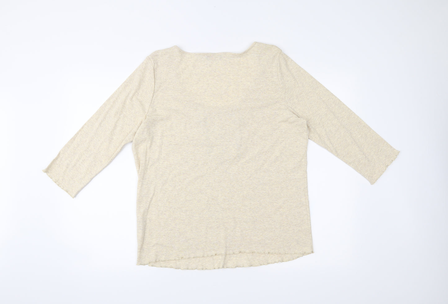 Per Una Womens Beige   Basic T-Shirt Size 18
