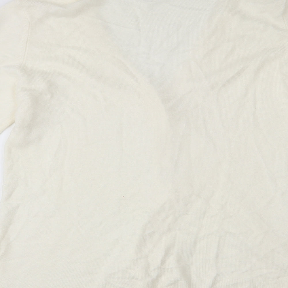 Papaya Womens White   Cardigan Jumper Size 16