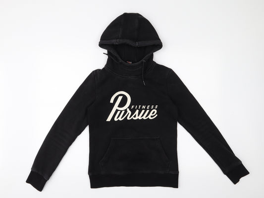 persue fitness Womens Black   Pullover Hoodie Size M