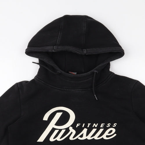 persue fitness Womens Black   Pullover Hoodie Size M
