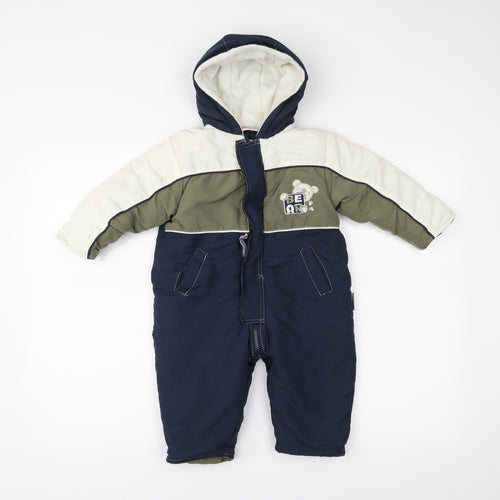 antartica Baby Blue   Babygrow One-Piece Size 18 Months