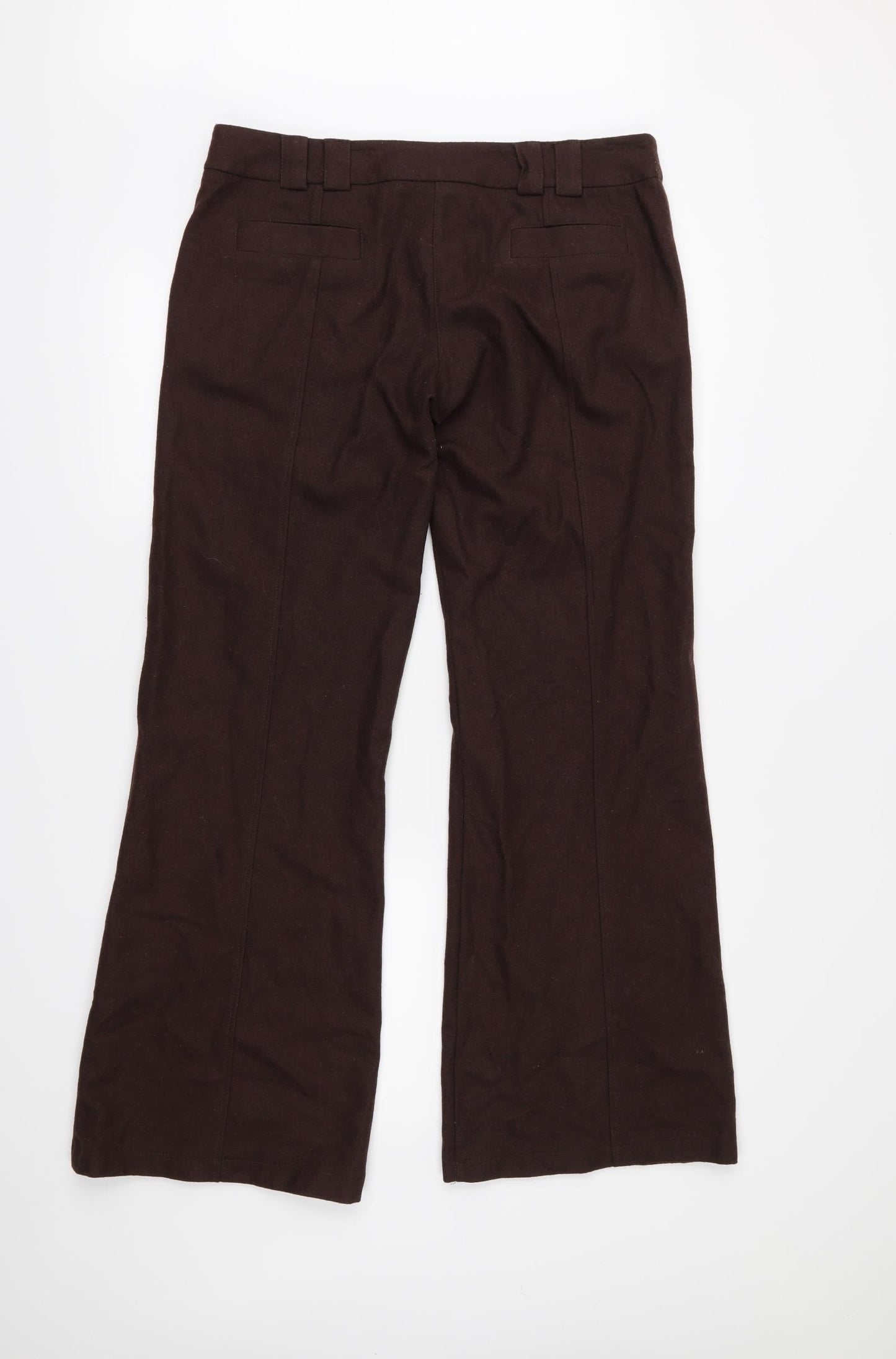 Topshop Womens Brown   Trousers  Size 12 L31 in