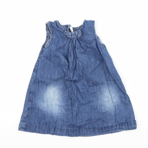 H&M Girls Blue  Denim A-Line  Size 2-3 Years