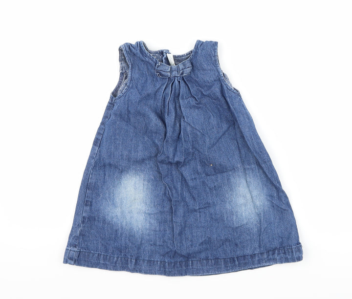 H&M Girls Blue  Denim A-Line  Size 2-3 Years