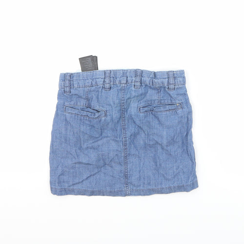 H&M Girls Blue  Denim A-Line Skirt Size 6-7 Years