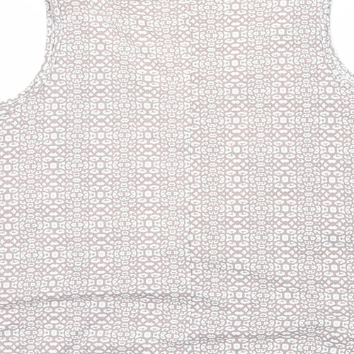 George Womens Purple Animal Print  Basic Tank Size 16