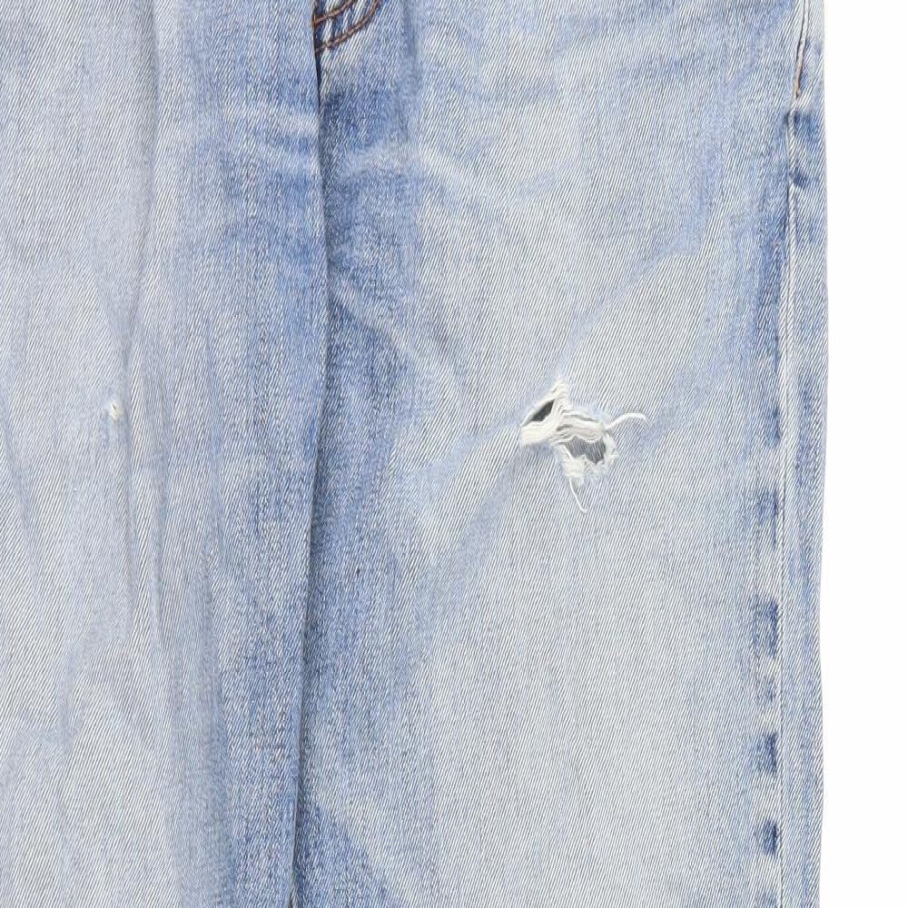 Levi's Mens Blue  Denim Straight Jeans Size 32 L32 in