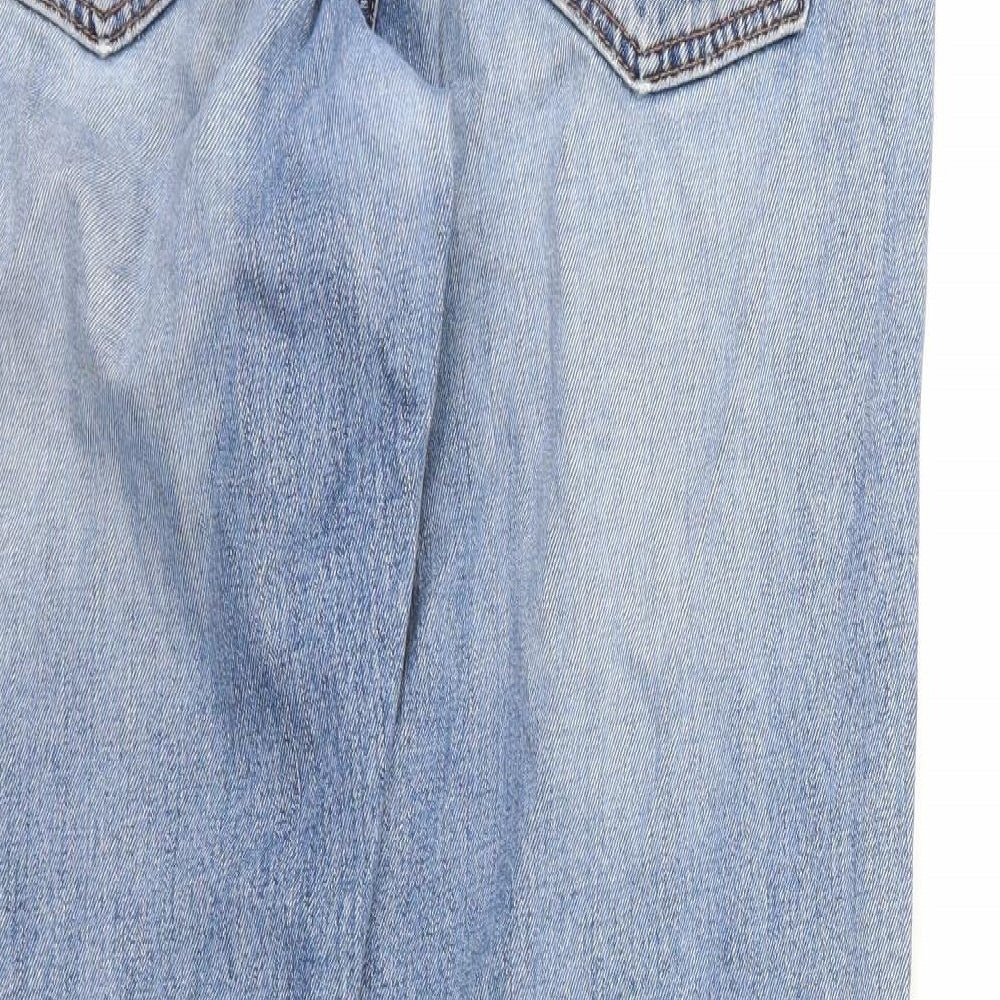 Levi's Mens Blue  Denim Straight Jeans Size 32 L32 in