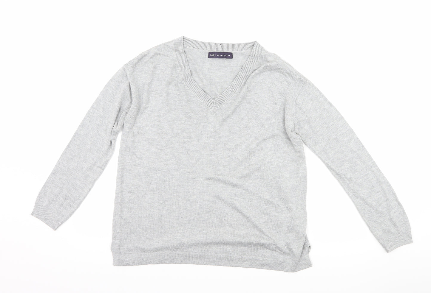 Marks and Spencer Womens Grey   Pullover Jumper Size S