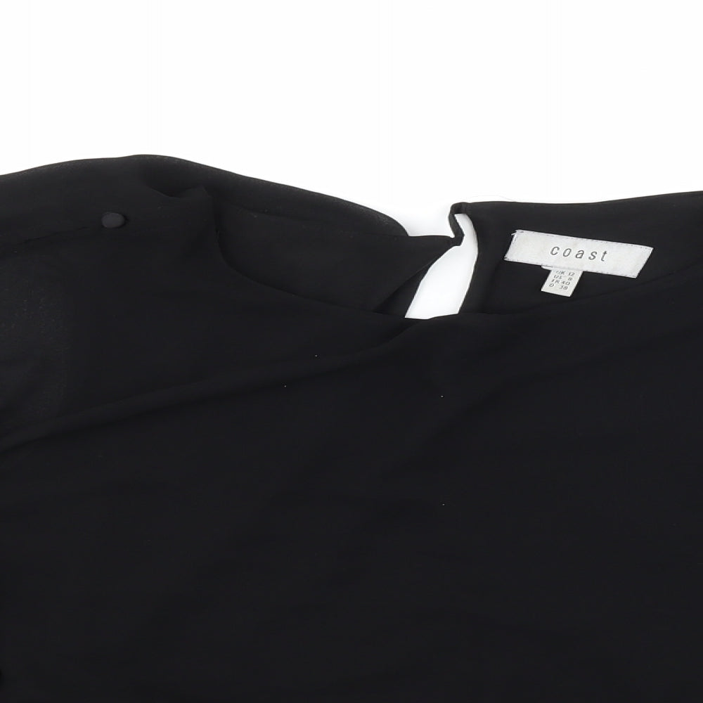 Coast Womens Black   Basic Blouse Size 12