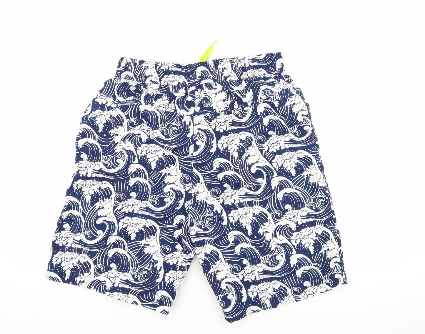 Marks and Spencer Boys Blue   Sweat Shorts Size 13-14 Years - waves