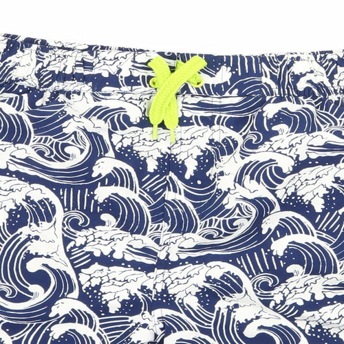 Marks and Spencer Boys Blue   Sweat Shorts Size 13-14 Years - waves