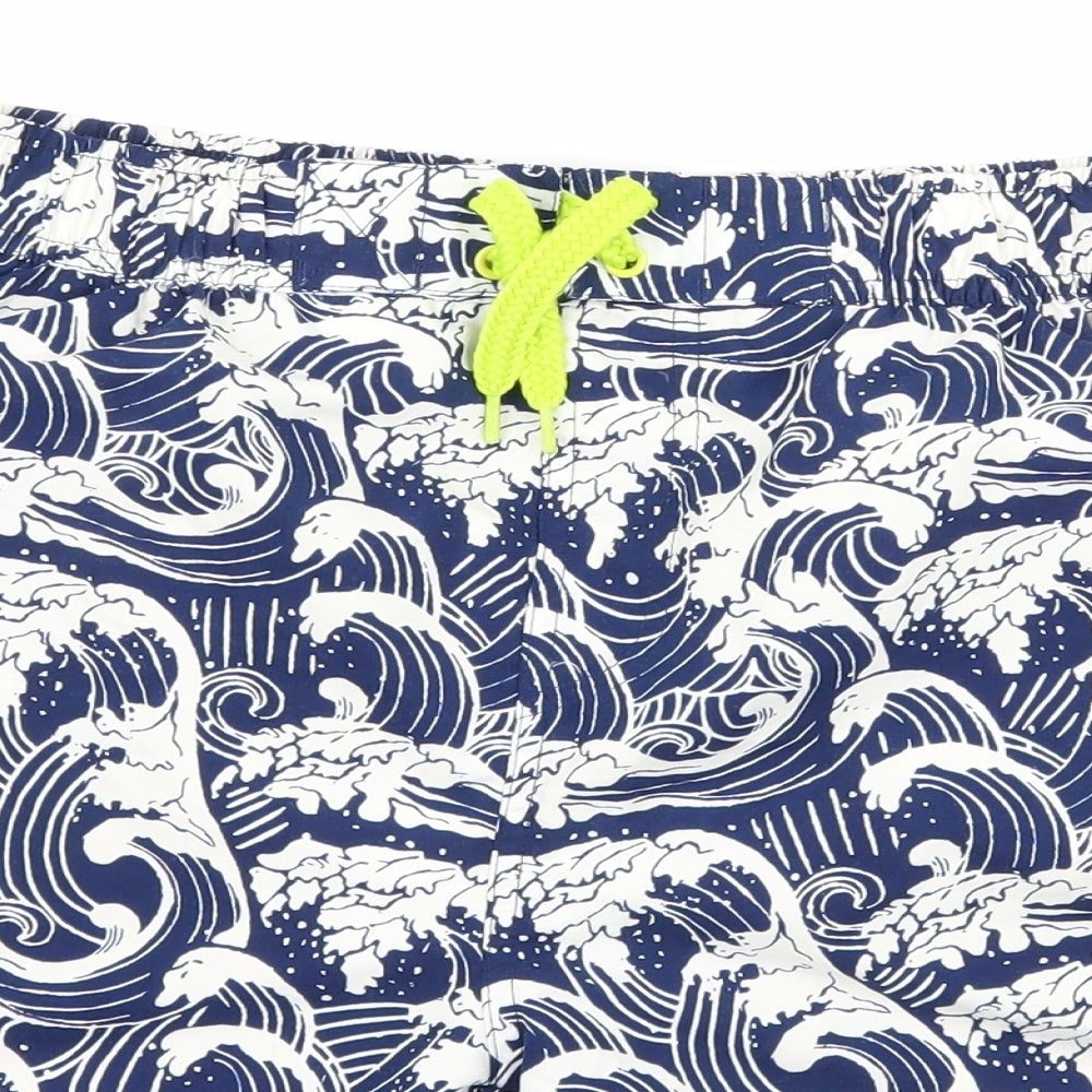 Marks and Spencer Boys Blue   Sweat Shorts Size 13-14 Years - waves