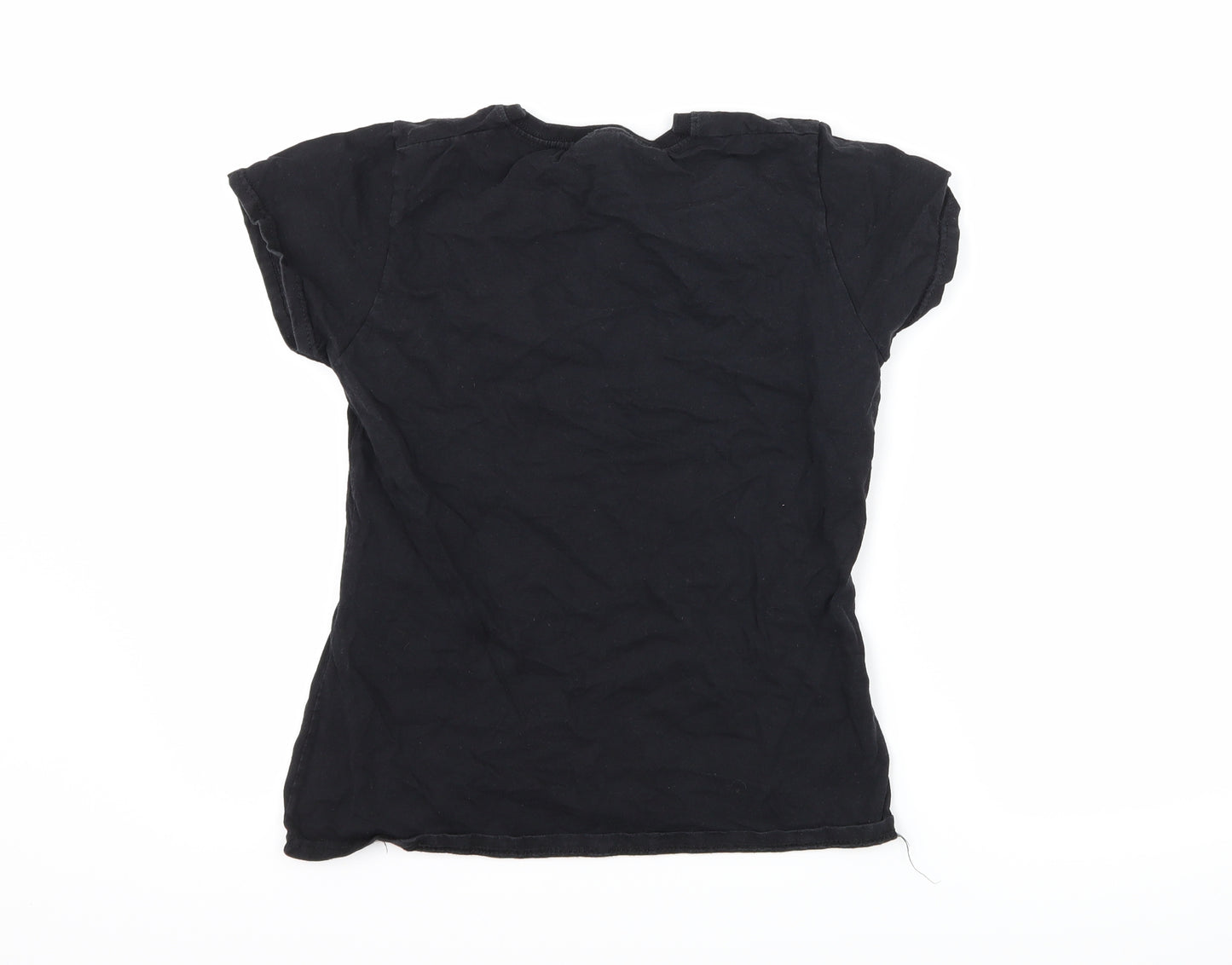 Fruit of the Loom Womens Black   Basic T-Shirt Size M  - DInosaur
