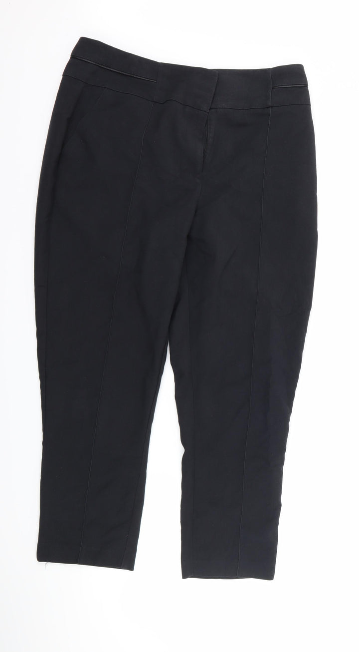Oasis Womens Black   Trousers  Size 14 L26 in