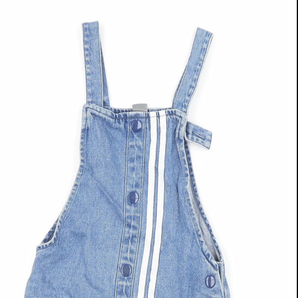 NEXT Girls Blue  Denim Pinafore/Dungaree Dress  Size 7 Years
