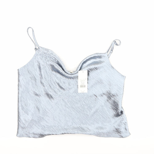 Miss Selfridge Womens Blue   Camisole Tank Size 14