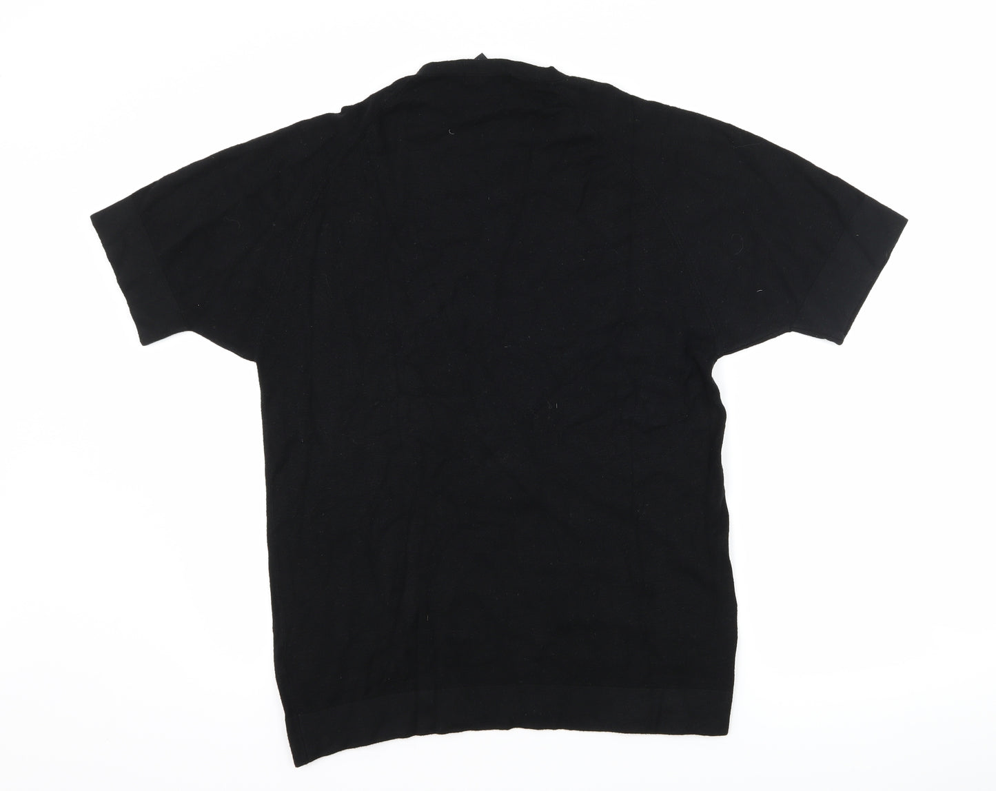Kenneth Cole Womens Black   Basic T-Shirt Size L