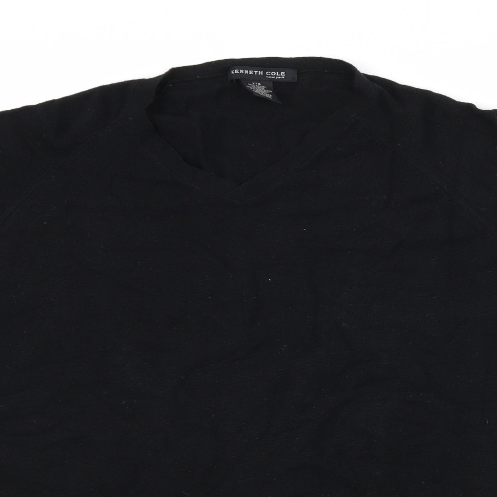 Kenneth Cole Womens Black   Basic T-Shirt Size L