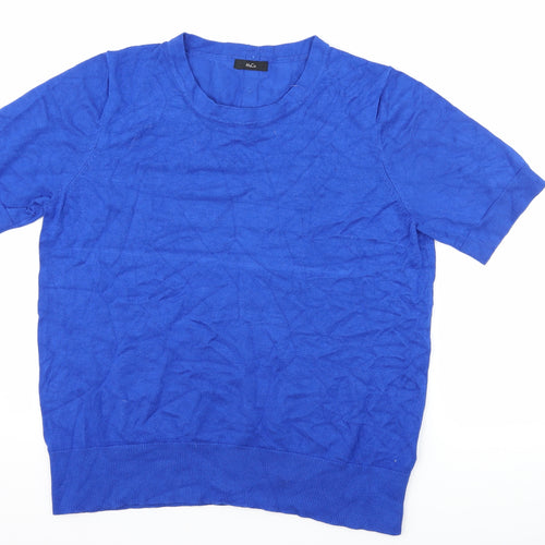 M&Co Womens Blue   Basic T-Shirt Size 16