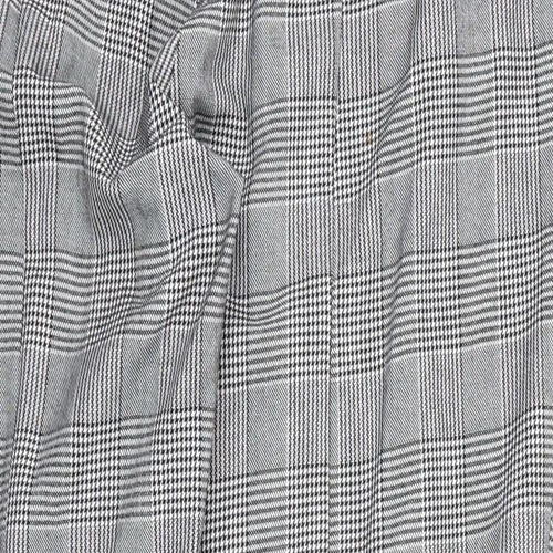 F&F Womens Grey Houndstooth  Trousers  Size 14 L28 in