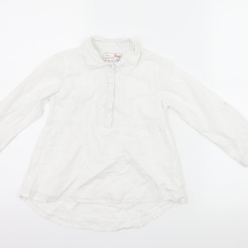Primark Girls White   Basic Button-Up Size 6-7 Years