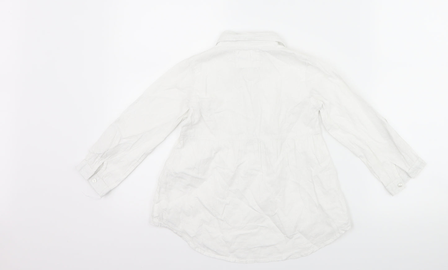 Primark Girls White   Basic Button-Up Size 6-7 Years