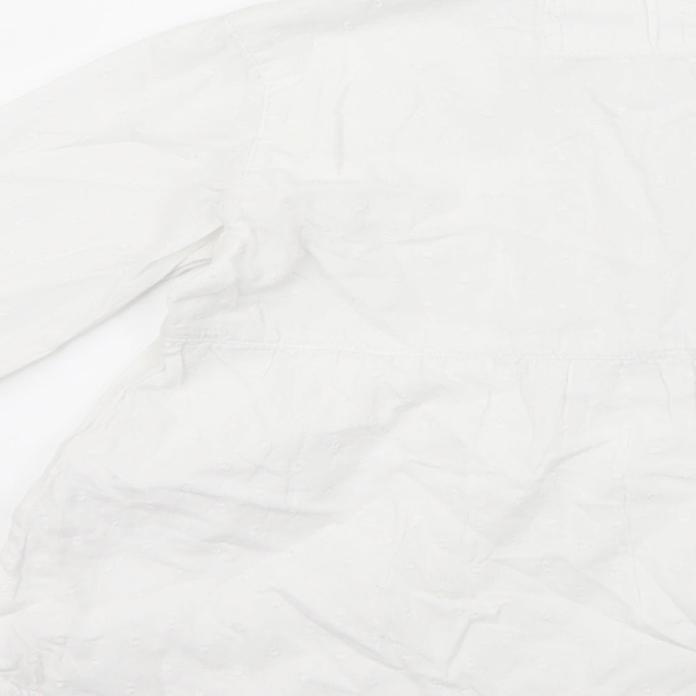 Primark Girls White   Basic Button-Up Size 6-7 Years