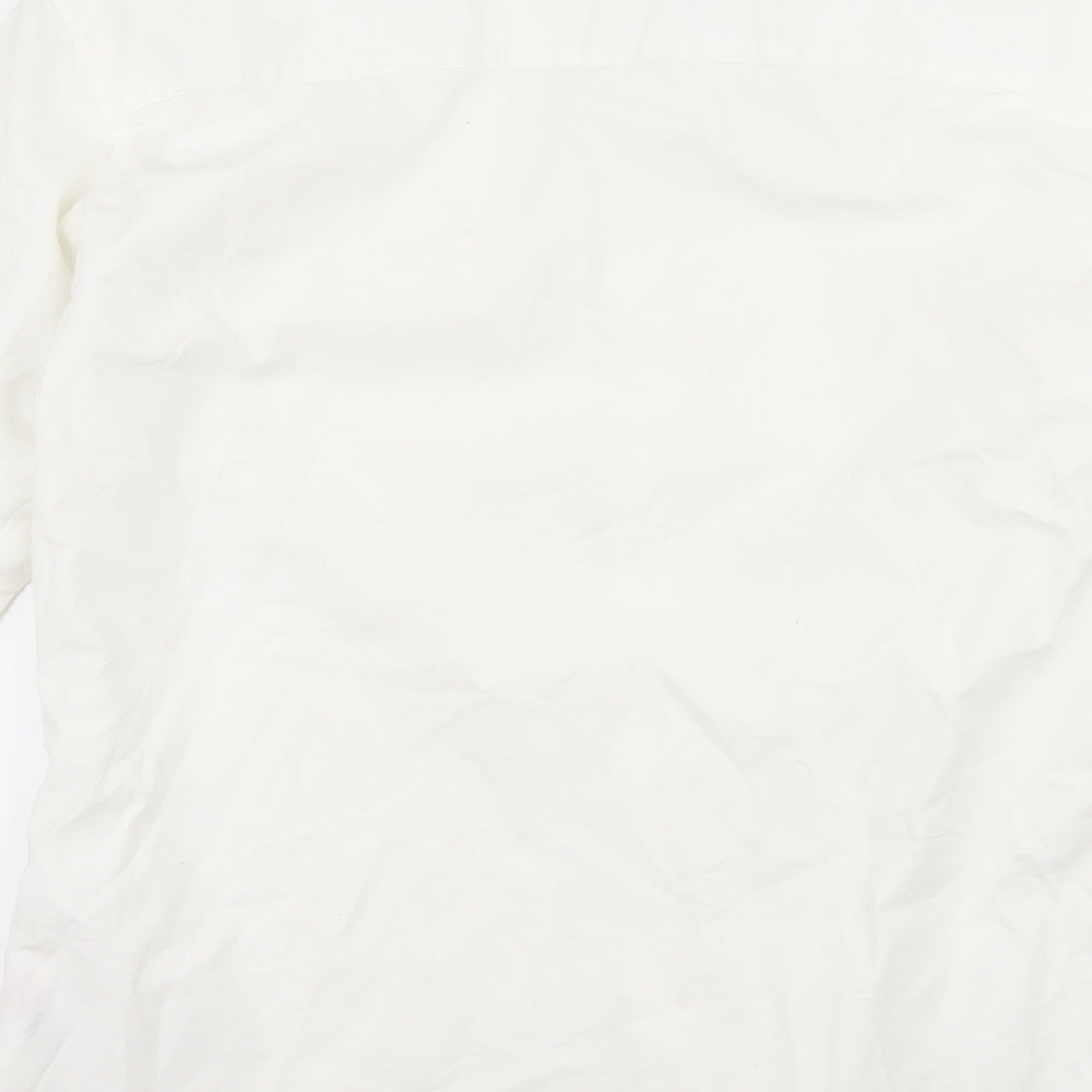 Topman Mens White    Dress Shirt Size L