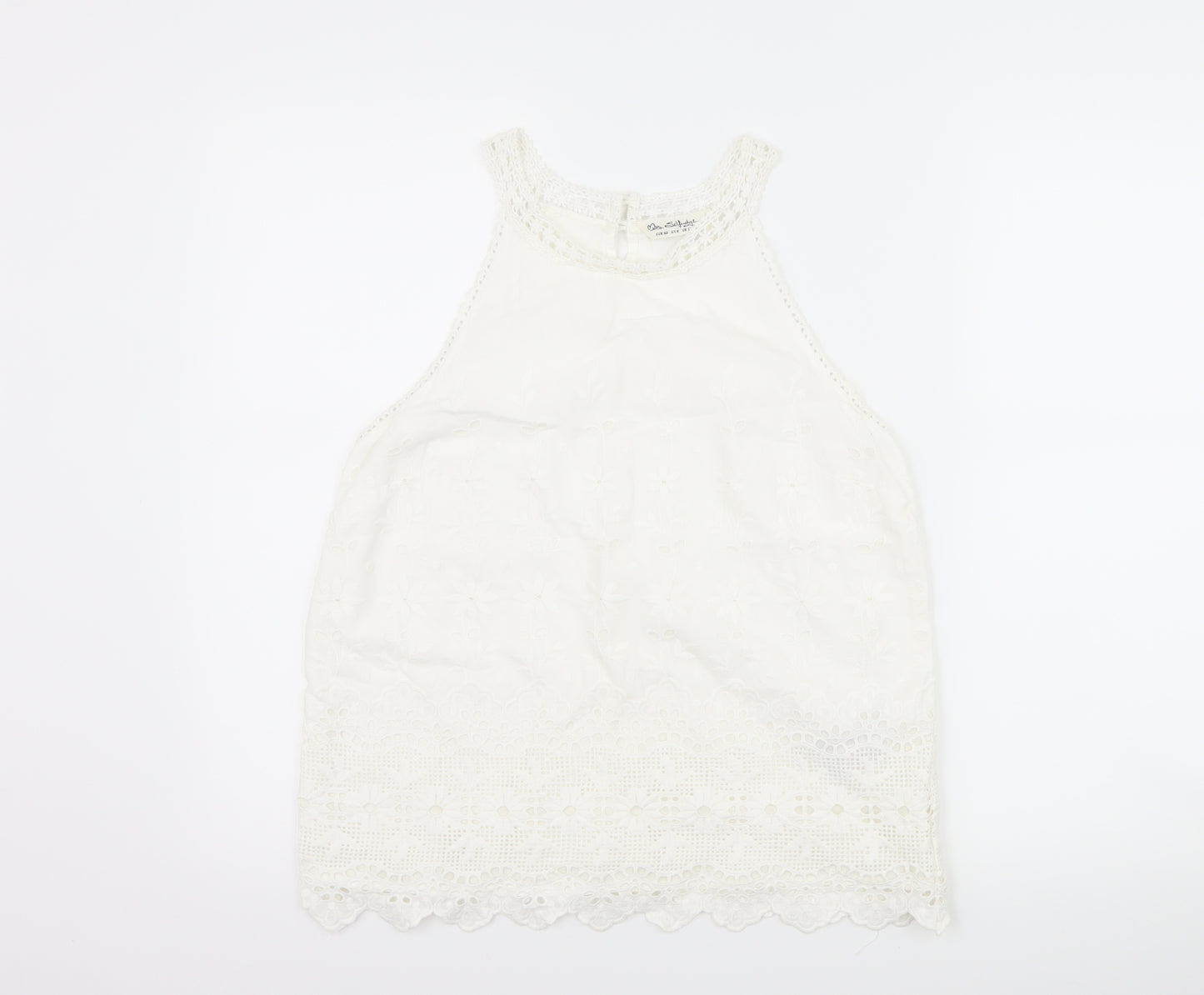 Miss Selfridge Womens White   Basic Tank Size 12