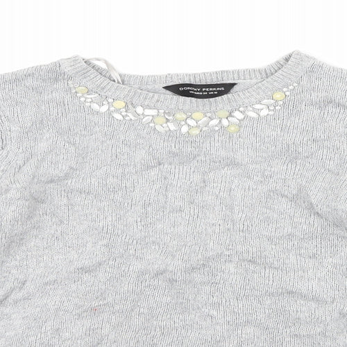 Dorothy Perkins Womens Grey   Pullover Jumper Size 10