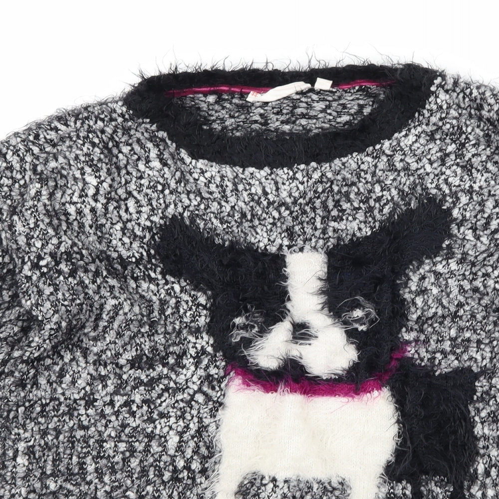 Tammy Girl Girls Black   Pullover Jumper Size 13-14 Years  - dog
