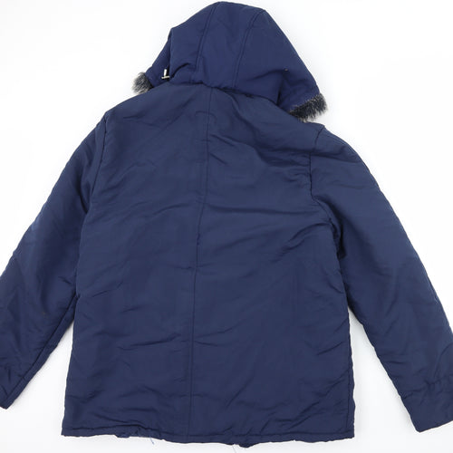 Gabriella Vicenza Womens Blue   Quilted Coat Size 16