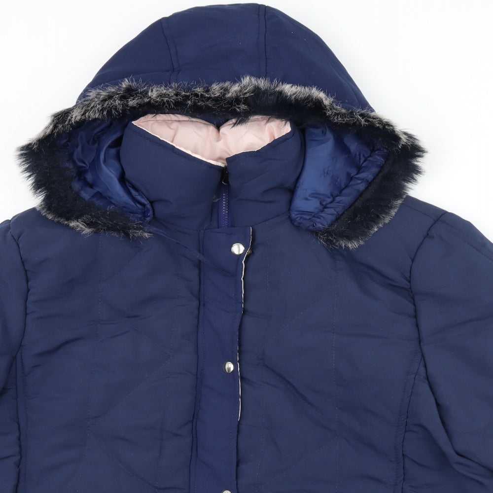 Gabriella Vicenza Womens Blue   Quilted Coat Size 16